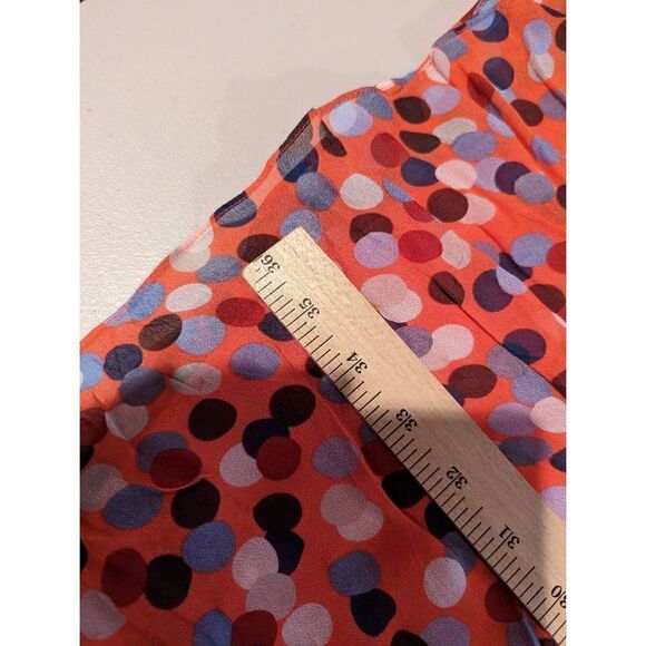 Boden Women Peach Pink Polka Dot Short Sleeve Midi Dress Size 6 - Picture 16 of 16